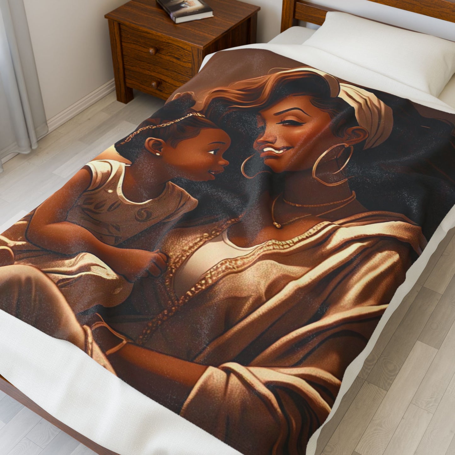 A Mother's Love - Velveteen Plush Blanket