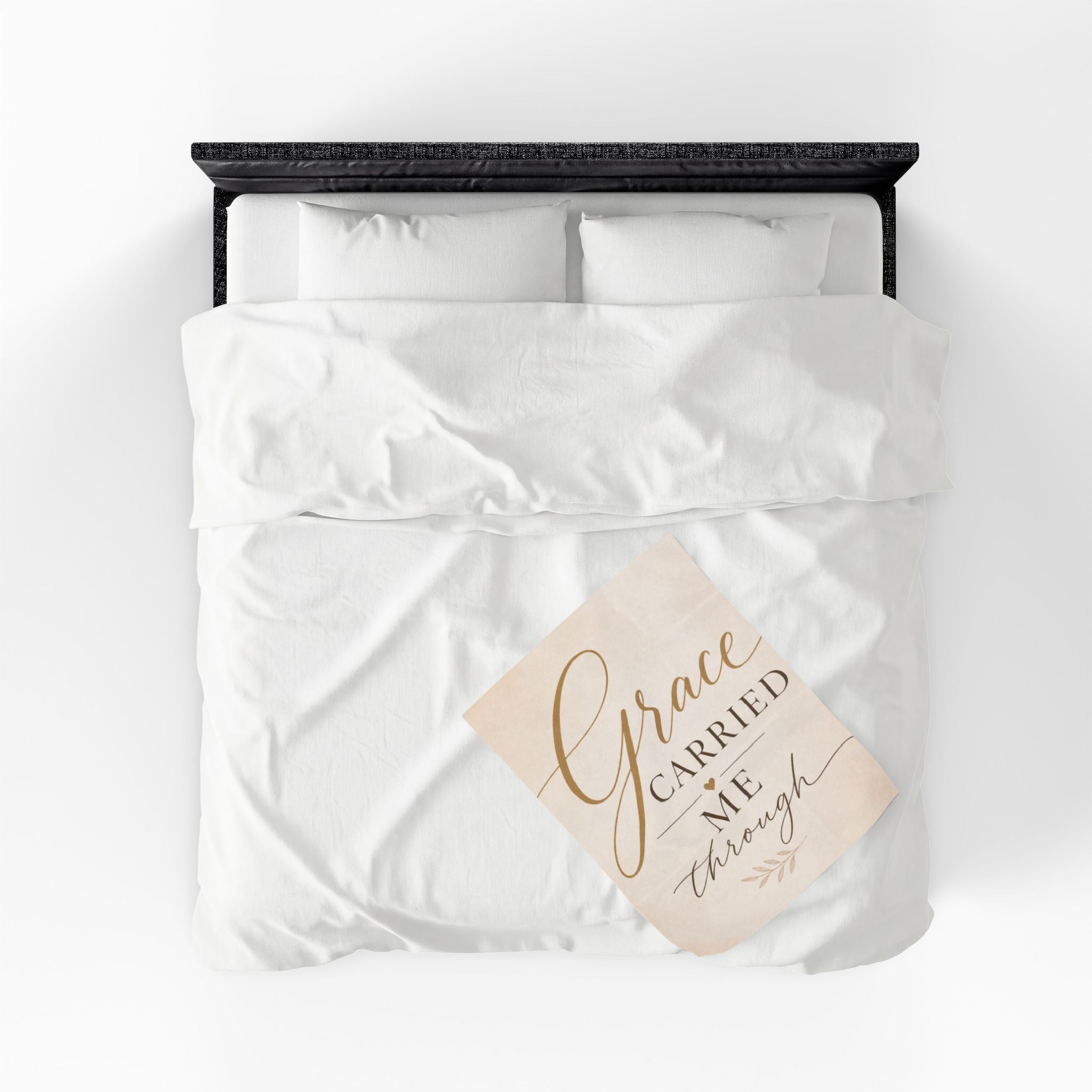 Grace Carried Me Through - Velveteen Plush Blanket