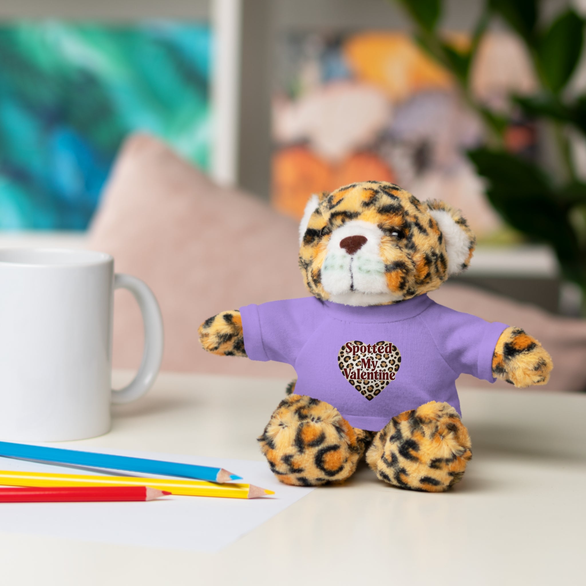 'Spotted My Valentine' - Stuffed Jaquar with Tee