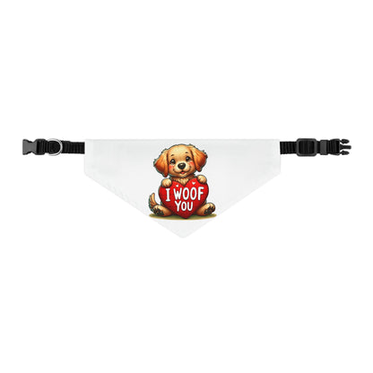 I Woof You - Pet Bandana Collar - Creatively Designed Shop