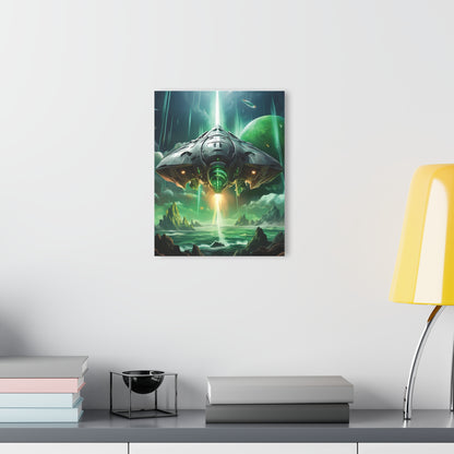 Alien Spaceship - Acrylic Prints (French Cleat Hanging)