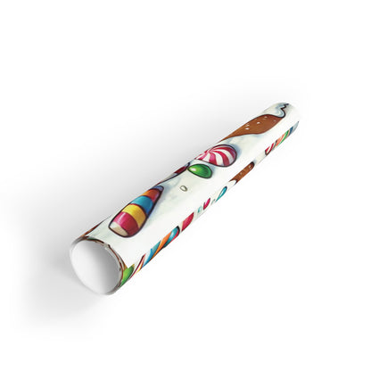 Gingerbread Village - Gift Wrapping Paper Rolls, 1pc - Creatively Designed Shop