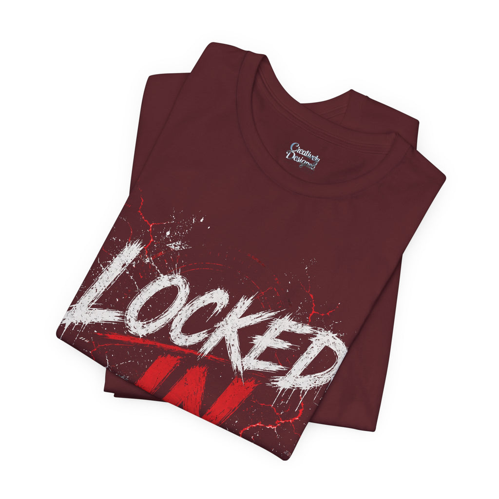 Locked In (Red) - Jersey Short Sleeve Tee