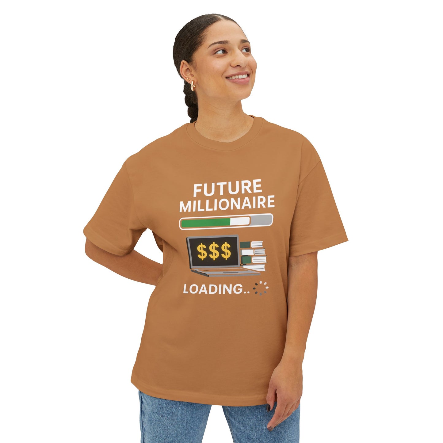 Future Millionaire Loading - Unisex Oversized Boxy Tee