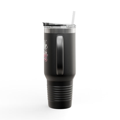 "Sparkle Like You Mean It" - Insulated Travel Mug, 40oz