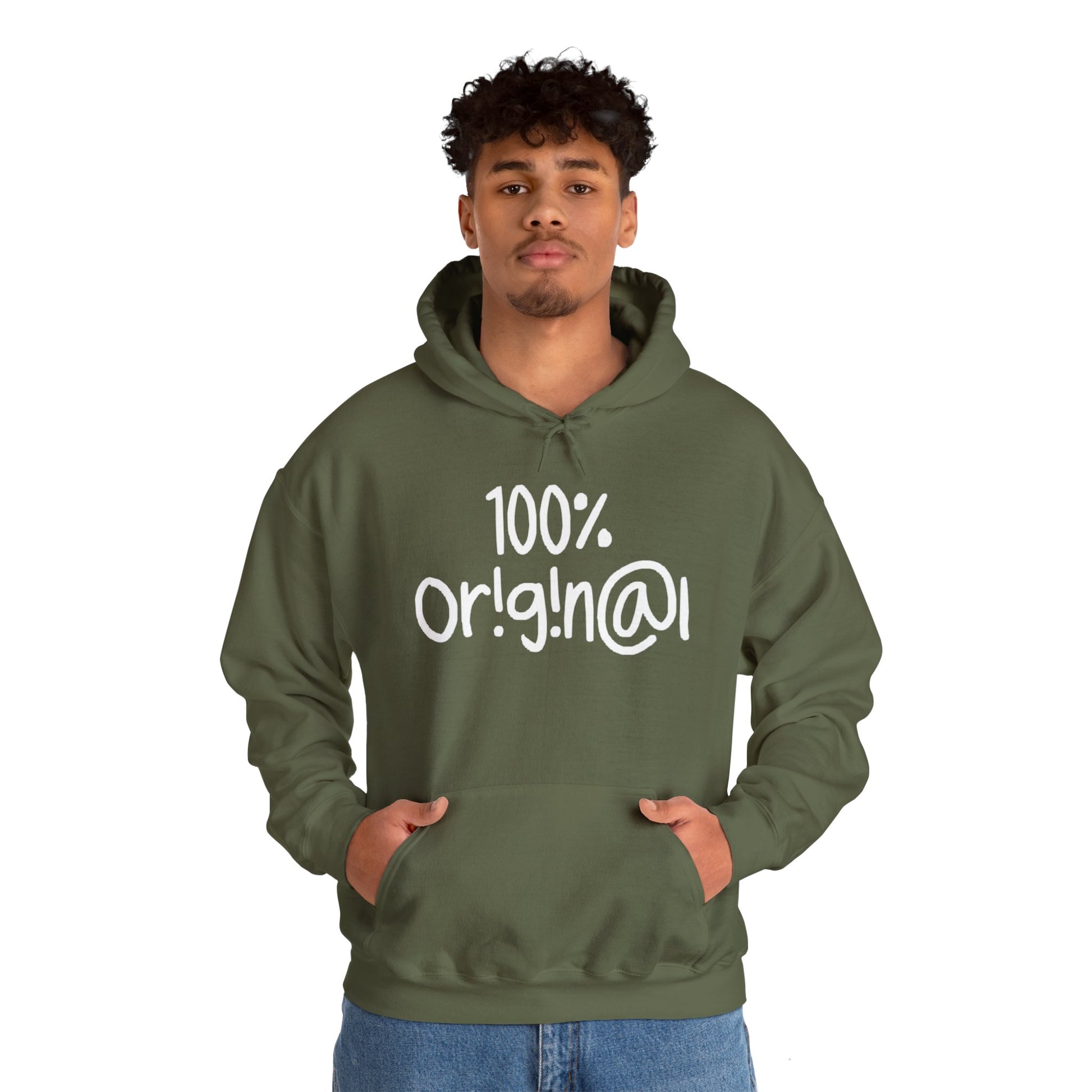 "100% Or!g!n@l" - Unisex Heavy Blend™ Hooded Sweatshirt - Creatively Designed Shop