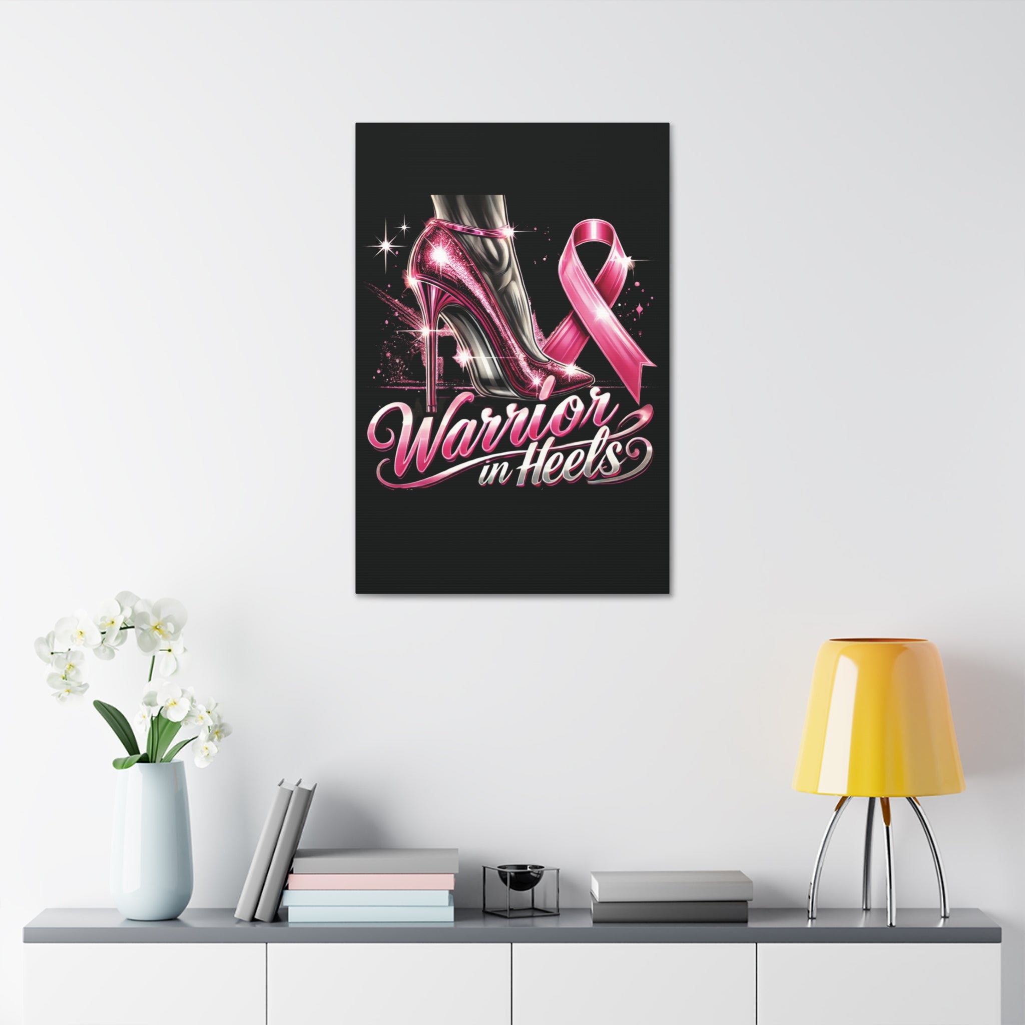 Pink Warrior Heels - Canvas Art