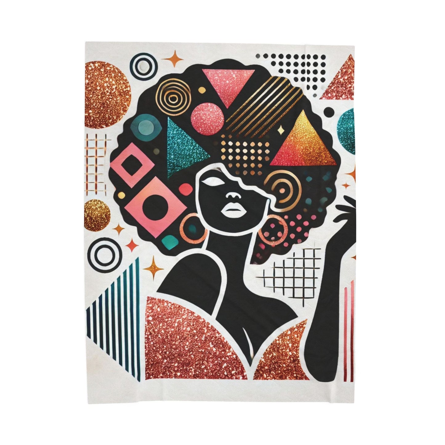 Crowned in Confidence – Plush Velveteen Blanket