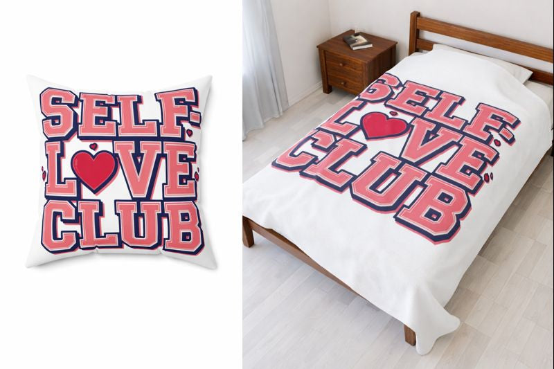 Self-Love Club Plush Blanket & Pillow